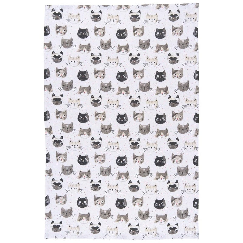 Now Designs Danica Jubilee Dishtowel Cats Meow