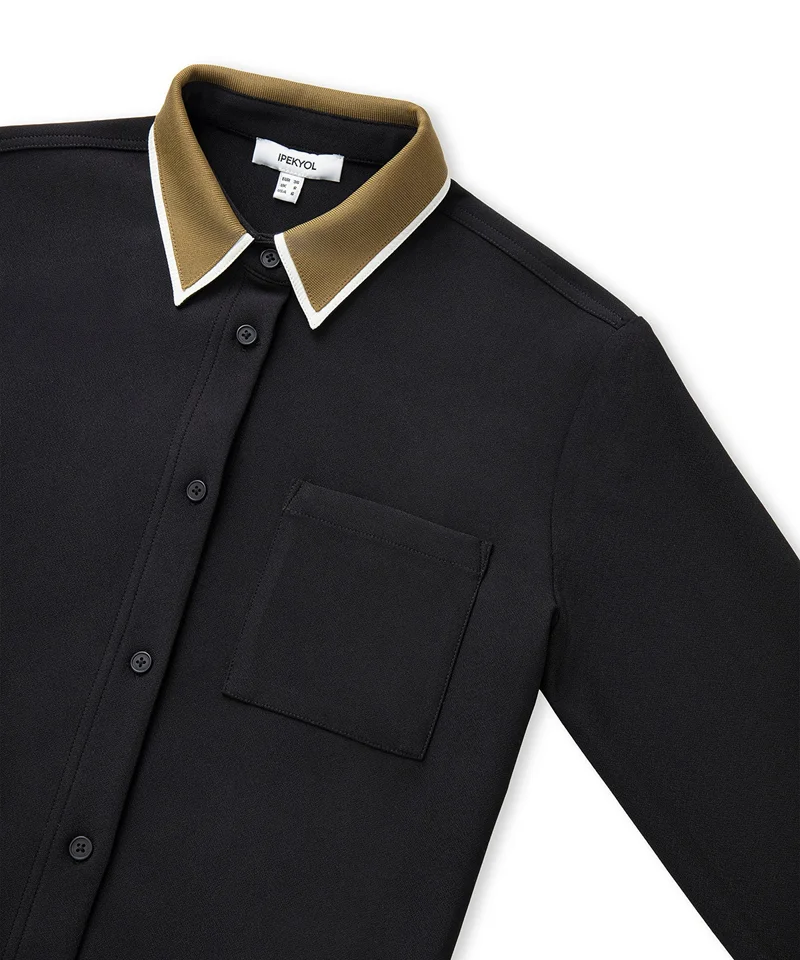 Ipekyol  Regular Fit Contrast Collar Shirt for Women | Best Price UAE