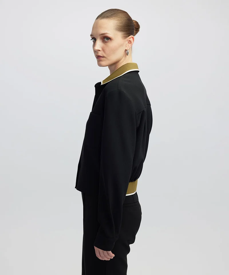Ipekyol  Regular Fit Contrast Collar Shirt for Women | Best Price UAE