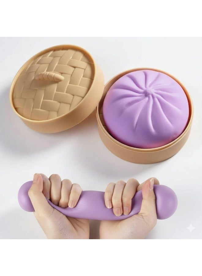 Day Wins Dumpling Squishy Toy,Large Cute Fingertip Sensory Dough,A Steamed Bun-Shaped Stress-Relieving Toy Suitable for Adults and veryone,Perfect for Classroom... - Image 1