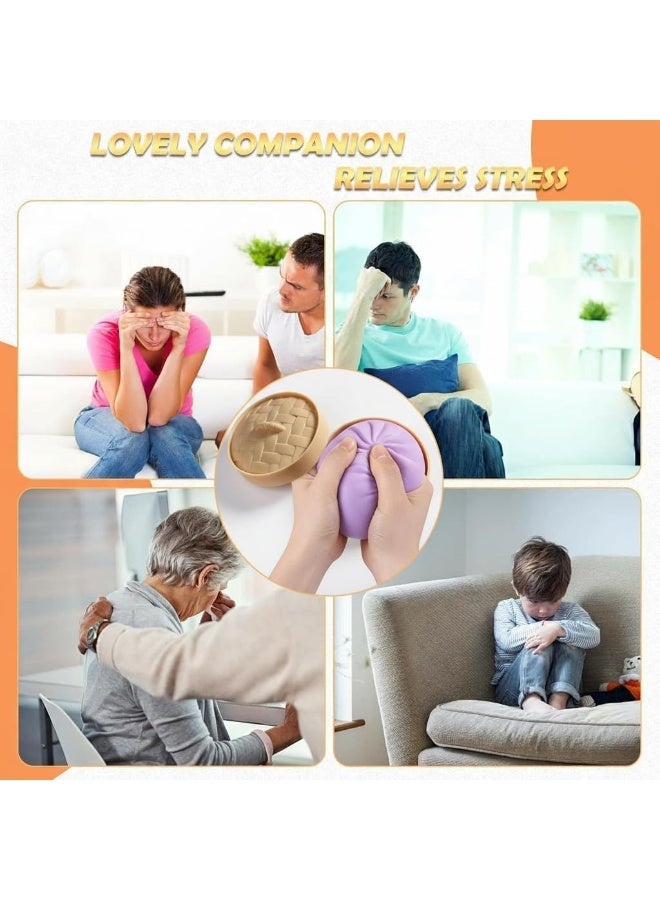 Day Wins Dumpling Squishy Toy,Large Cute Fingertip Sensory Dough,A Steamed Bun-Shaped Stress-Relieving Toy Suitable for Adults and veryone,Perfect for Classroom... - Image 3