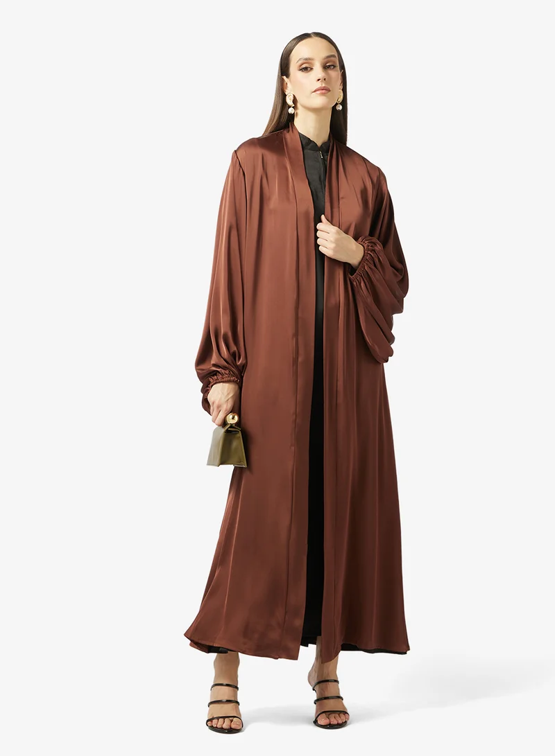Khizana  Puff Sleeved Abaya With Sheila for Women | Best Price UAE