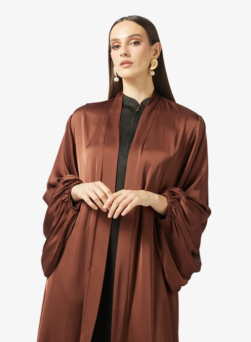 Khizana  Puff Sleeved Abaya With Sheila for Women | Best Price UAE