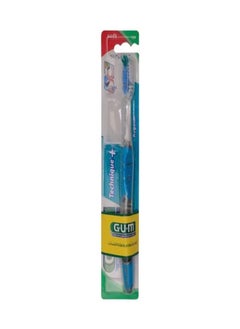 Gum GUM Technique Plus Regular Blue & Clear Medium Toothbrush with Cap – 1 Piece 