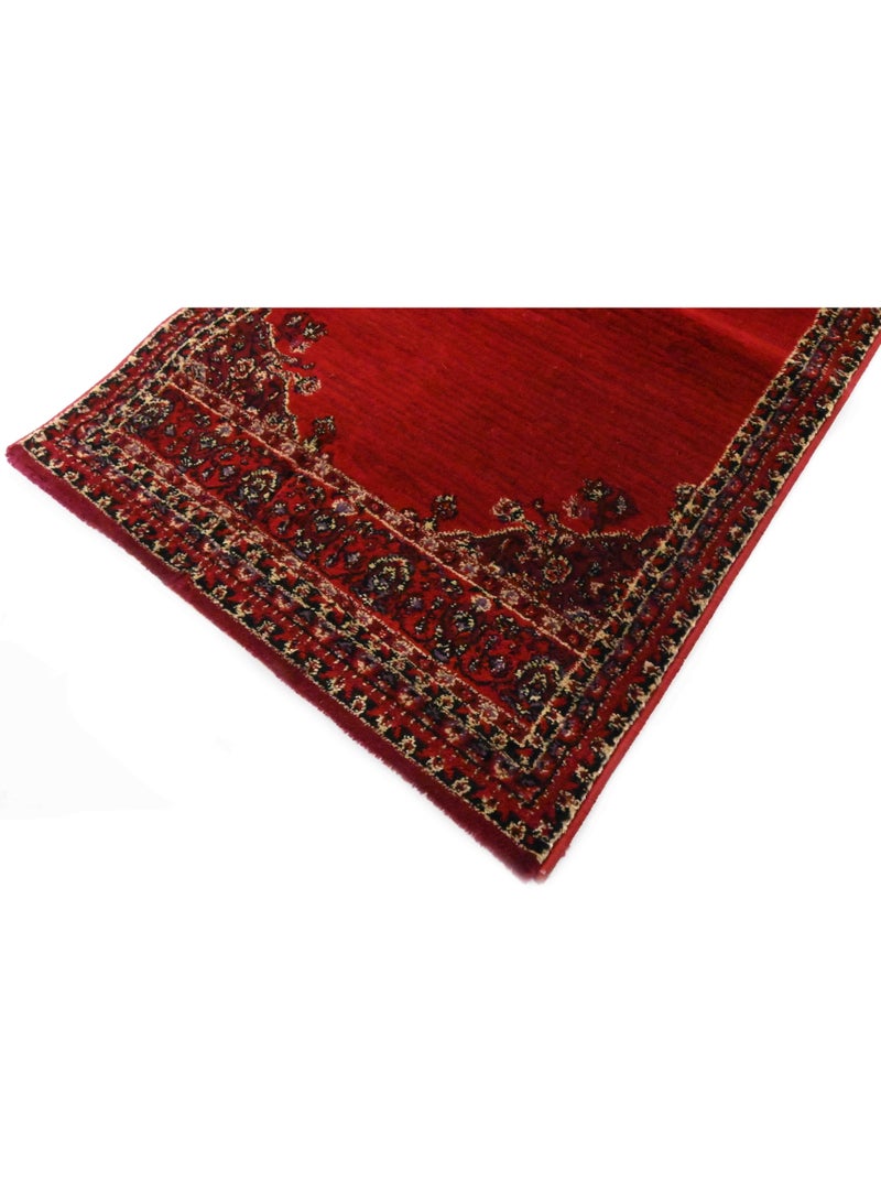 Alkaffary Super Tayma Area Rug, Hallway Carpet Runner Rug, High-Quality Turkish Material, 080x300 cm, Red - Image 2