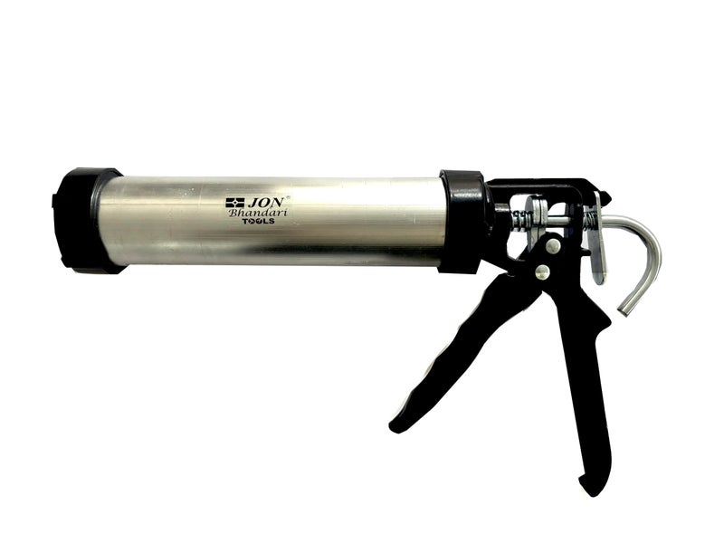 Jon Bhandari Tools Manual Aluminium Caulking Gun – Fully Enclosed Barrel for 310ml Silicone Sealant Cartridges | 9 inch Heavy Duty Applicator for Professionals, DIY, Hobbyists - Image 3