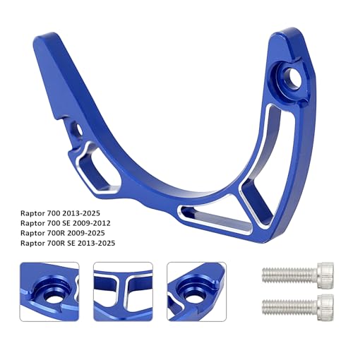 Wacece ATV Case Saver Engine Case Guard CNC for Raptor 700 2013-2025 Raptor 700R 2009-2025 Raptor 700R SE 2013-2025 Raptor 700 SE 2009-2012 Blue - Image 2