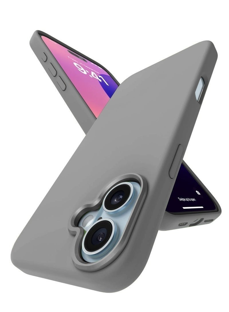 ACLIX Apple iPhone 17 5G 2025 Soft Liquid Silicone Case Cover (Model MCRPSN) in Sleek Grey – Lightweight, Shock-Absorbent Protective Phone Case with Smooth Matte Finish, Precise Cutouts, and Comfortable Grip - Image 1