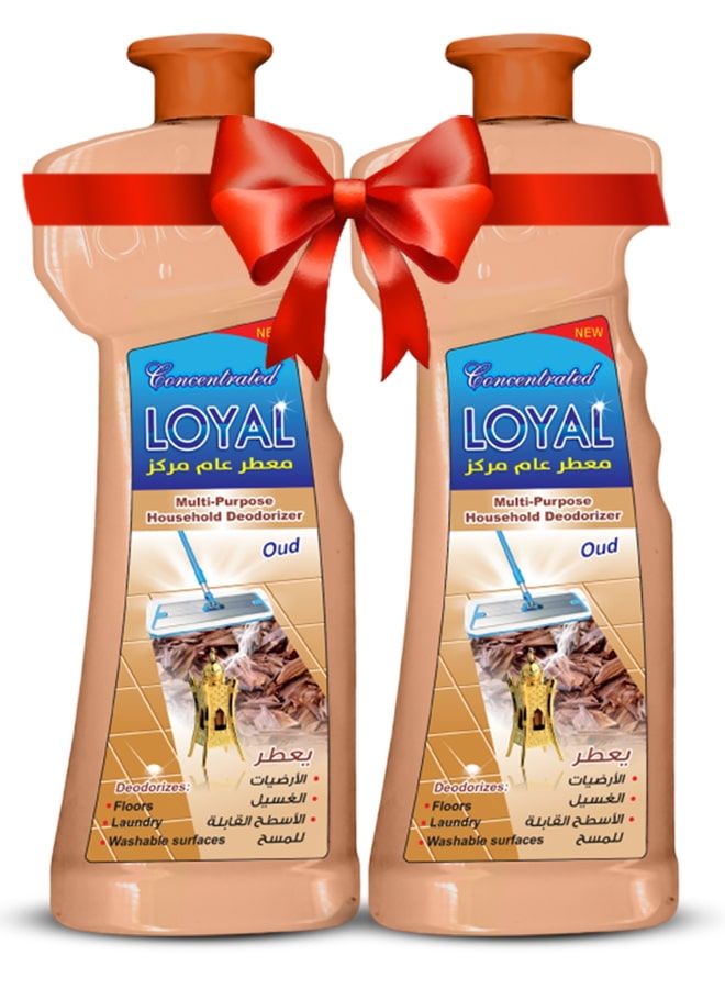 loyal Multi-Purpose Household Deodorizer Concentrated Gel, Oud, 2x2100ml