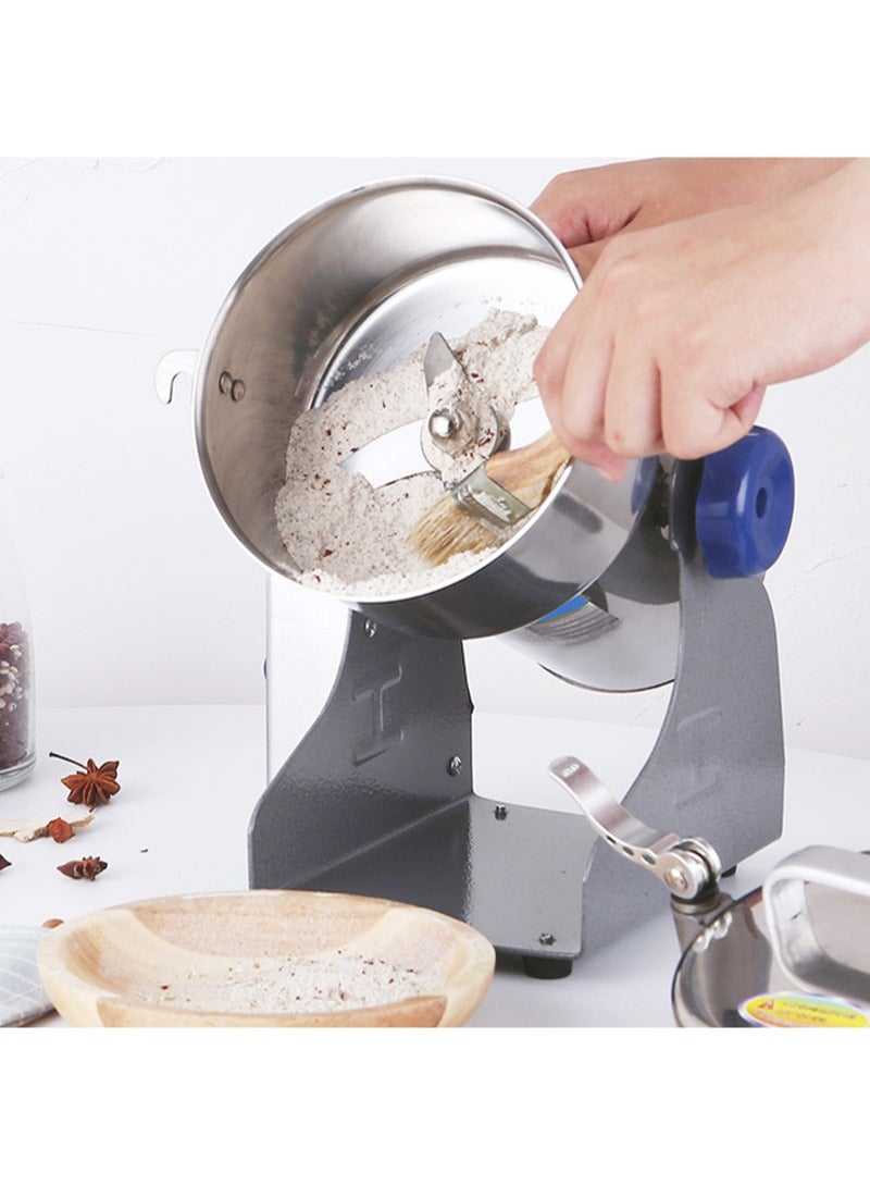 ايتي لايف مطحنة توابل كهربائية، مطحنة قهوة كهربائية، مطحنة غذائية، جسم وشفرات من الفولاذ المقاوم للصدأ، 1400 واط، سعة كبيرة 800 جرام، فضي - Image 4