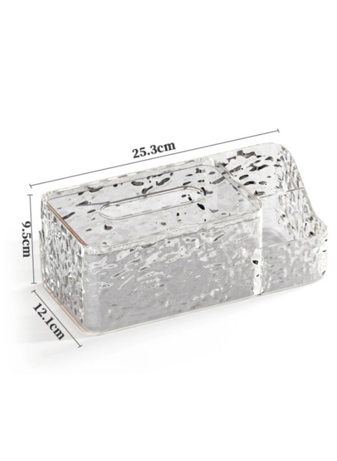 ShebSheb - Multi-Function Tissue Box,Glacier Pattern Paper Organizer Dispenser,Large Tissue Storage Box for Kitchen,Bathroom,Home, Office - Image 1