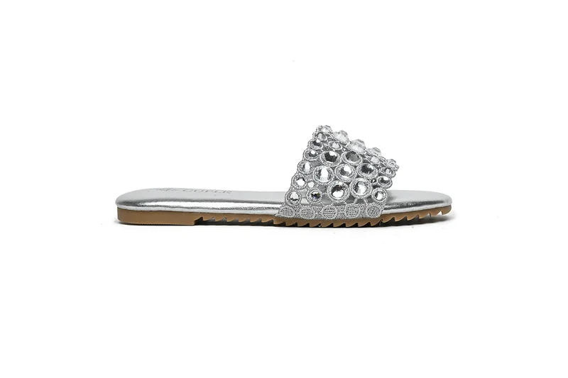كابلي Girls embellished slide sandals