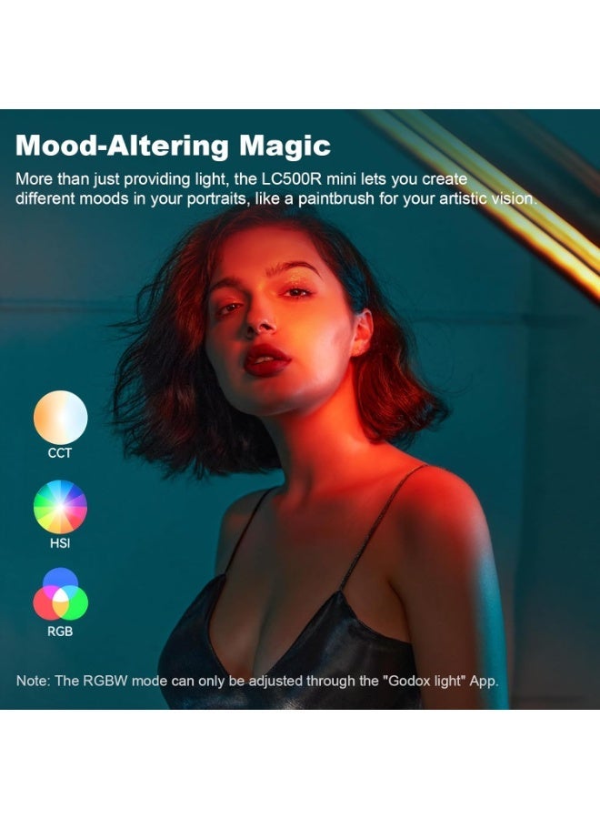 Godox LC500R RGB LED Light Stick – Handheld Bi-Color & Full RGB Video Light with FX Effects, Wireless Control, and Built-in Battery - Image 2