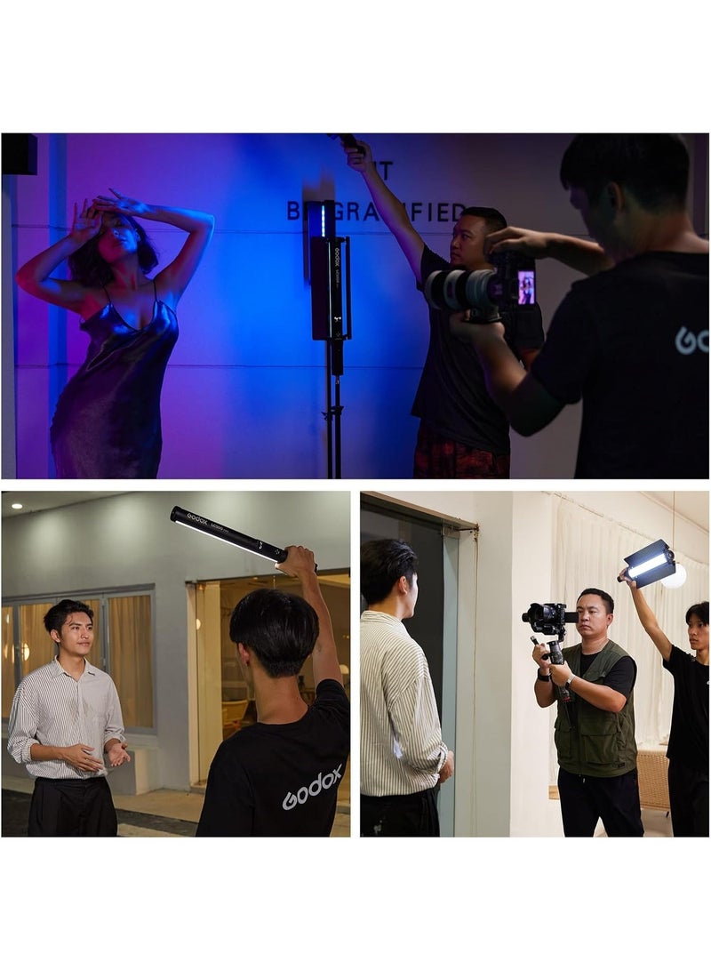 Godox LC500R RGB LED Light Stick – Handheld Bi-Color & Full RGB Video Light with FX Effects, Wireless Control, and Built-in Battery - Image 3