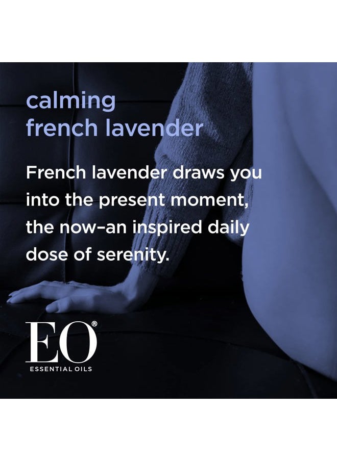 EO - Liquid Hand Soap Refill, 32 Ounce (Pack of 2), French Lavender, Organic Plant-Based Gentle Cleanser with Pure Essential Oils - Image 1