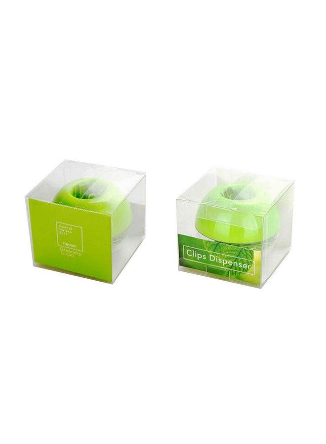 Supfoxer Magnetic Paper Clip Holder，Lime Green Holder Paper Clips 100Pcs 28Mm(1.1") Cute Office Supplies For Desk Organizer - Image 5