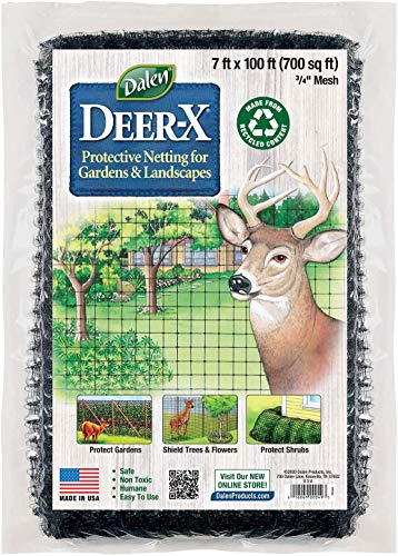 Dalen Deer X Protective Netting for Gardens and Landscapes - 7′ x 100′ - Strong and Durable 3/4″ Polypropylene Mesh with UV Inhibitors - Image 1