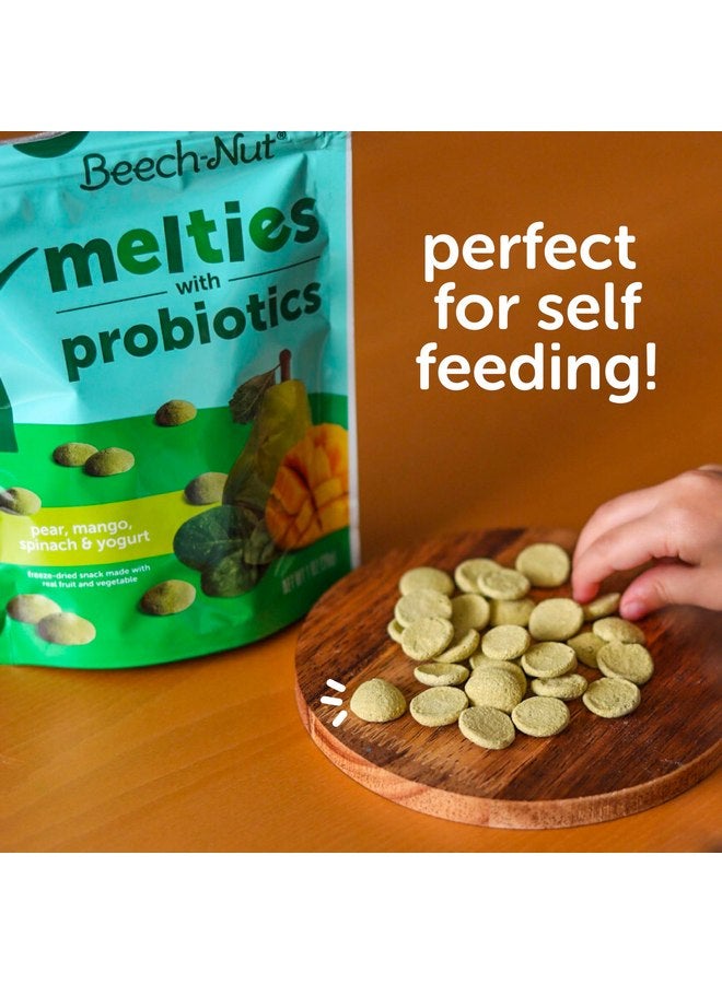 Beech-Nut Probiotic Melties Baby & Toddler Snack Melts, Pear Mango Spinach Yogurt, 1 oz (7 Pack) - Image 4