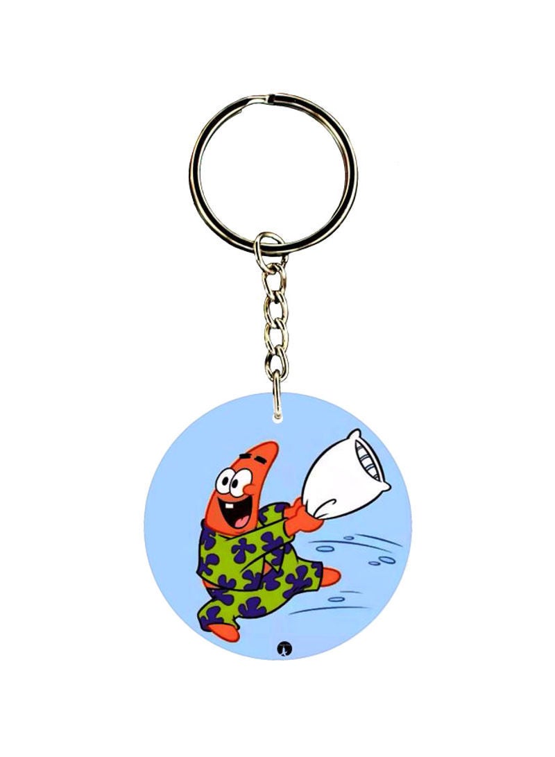 Double Sided Cartoon Printed Keychain