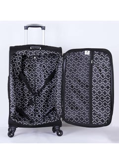 MeLife 4-Piece Soft Luggage Trolley Set – Lightweight, 360° Spinner Wheels, Durable & Stylish – Black - pzsku/ZABA34EDBFBCEDC344416Z/45/_/1740344997/2c3f8401-77d8-4d22-8e39-2ba2eb4fab85