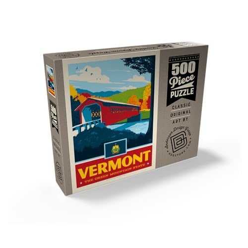 MyPuzzle.com MyPuzzle Vermont The Green Mountain State Premium 500 Piece Jigsaw Puzzle for Adults - Image 5