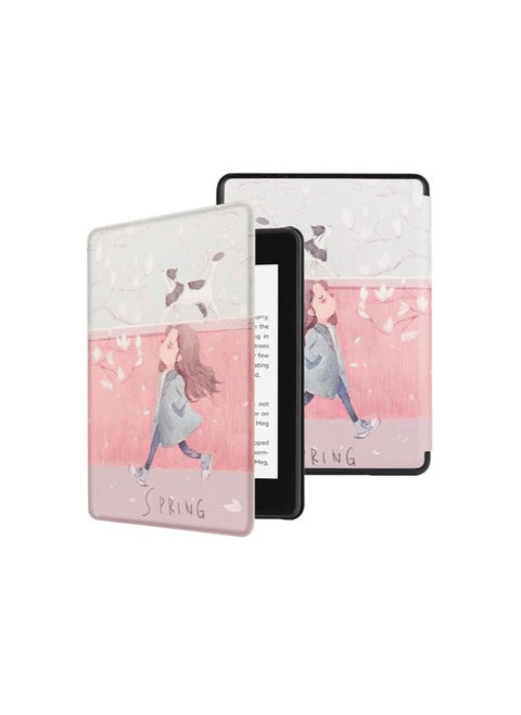 غطاء EcoSystem Slimshell لجهاز Kindle Paperwhite الجديد بالكامل (الجيل الحادي عشر - 2021، 6.8 بوصة) أو Kindle Paperwhite Signature Edition، غطاء ذكي مع وضع السكون/التنشيط التلقائي، (ربيع)