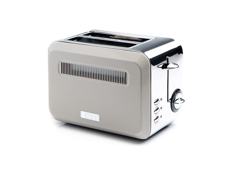 Haden Boston Cream Pyramid 2-Slice Toaster with Variable Browning Control, Removable Crumb Tray, Defrost & Reheat Functions - Sleek Retro Design - Image 1