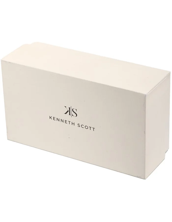 KENNETH SCOTT Kenneth Scott K24115-BLDB Men's Multi Function Display Watch & Leather Strap Brown