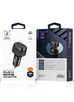 Liston 38W Car Charger for USB-A and USB-C PD Ports High Quality  - Image 2