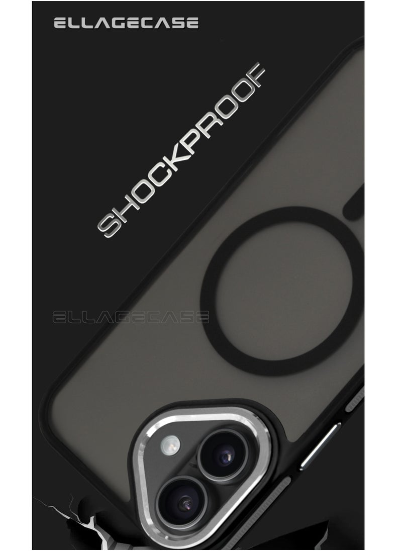 ELLAGECASE Stylish Case for iPhone 16 Plus, Solid Camera Protection, Shockproof, Enhanced Protection, Compatible with Magsafe and Wireless Charging  - Image 3