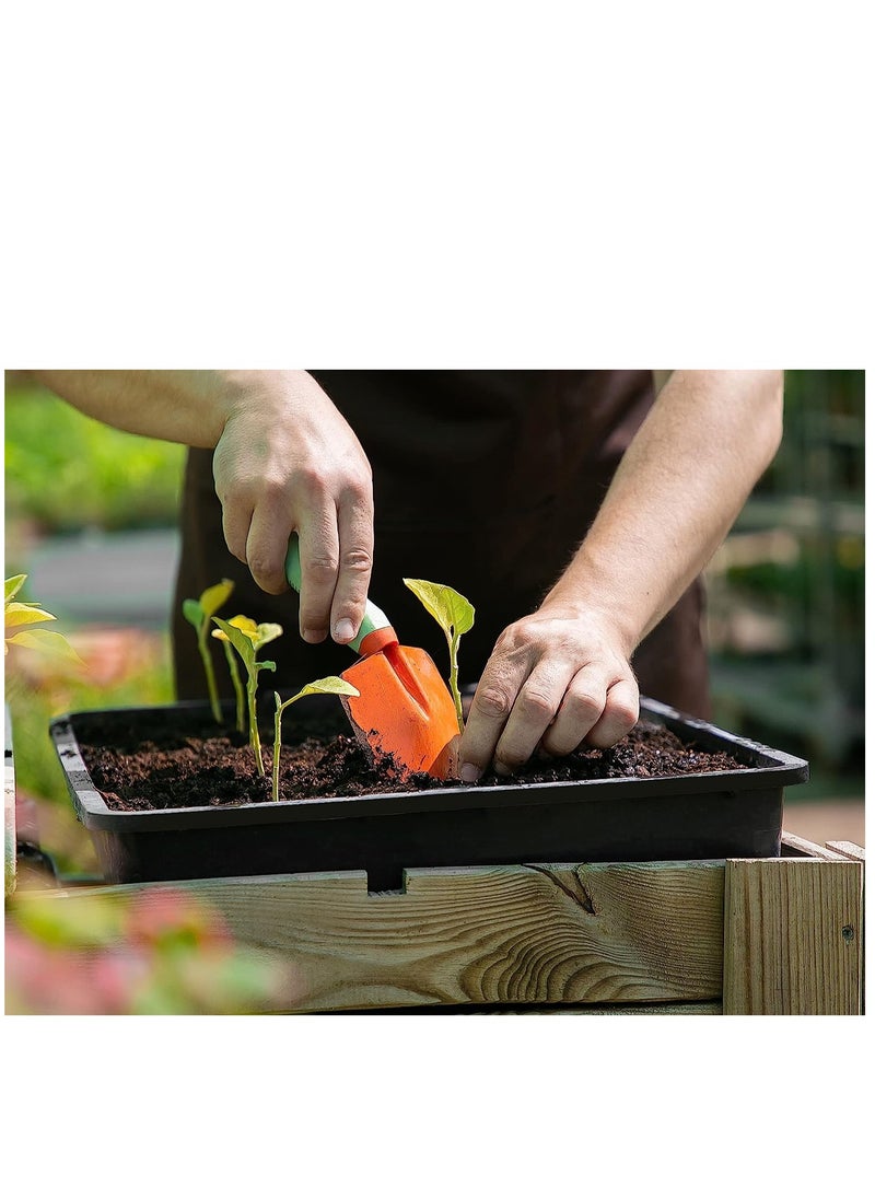 SYOSI 10 Pcs 20×10 Inch Plants Growing Trays - Black Seedlings Plugs Tray No Drain Holes Hydroponic Plastic Container Seed Starter without holes for Microgreens Flowers Sprouts Wheatgrass  - Image 4
