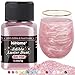 NiHome Edible FoodGrade Glimmer Powder Glitter Luster Dust Metallic Food Decorating Sprinkle Glimmery Dust for Drink Wine Beverage Cake Candy Dessert Bakery Restaurant Vegan 018oz5g Girl Pink - Image 2