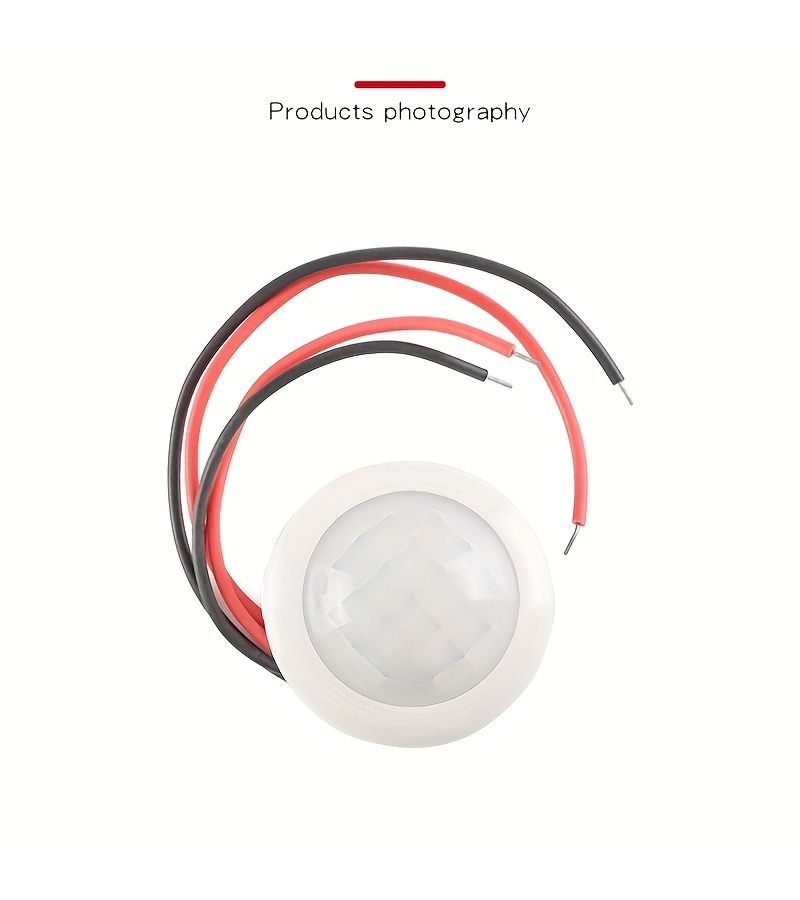 1 قطعة 12V 24V حساس حركة بالأشعة تحت الحمراء PIR صغير مفتاح ذكي للاستخدام الداخلي والخارجي - Image 5
