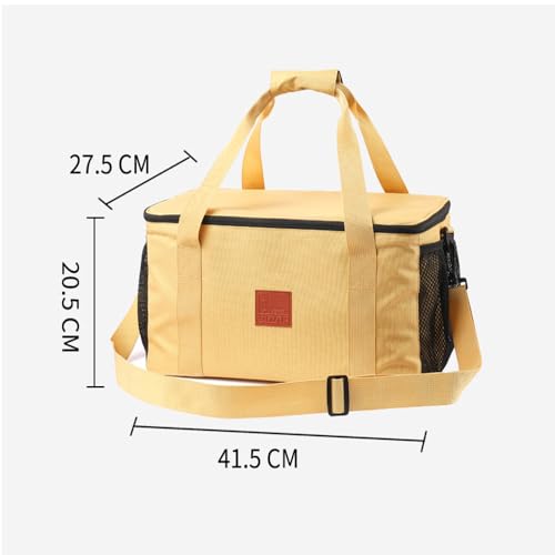 Jaugufiy Camping Cookware Storage Bag Camping Cooking Utensils Organizer Camping Storage Handbag Barbecue Tool Storage Bag Cookware Utensils Kit Travel Hanging Bag Outdoor Equipment Carry Bag - Image 3