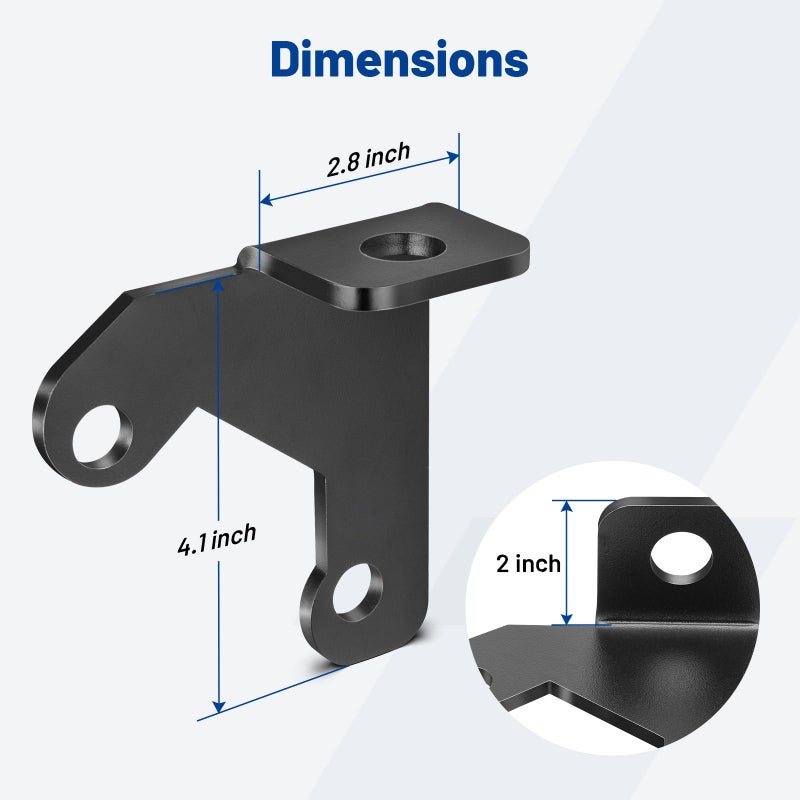 Anina CB Antenna Spare Tire Mount for Jeep Car Antenna Spare Tire Bracket Compatible with Jeep JK Wrangler & Wrangler JKU Unlimited 2007-2018 - Image 5