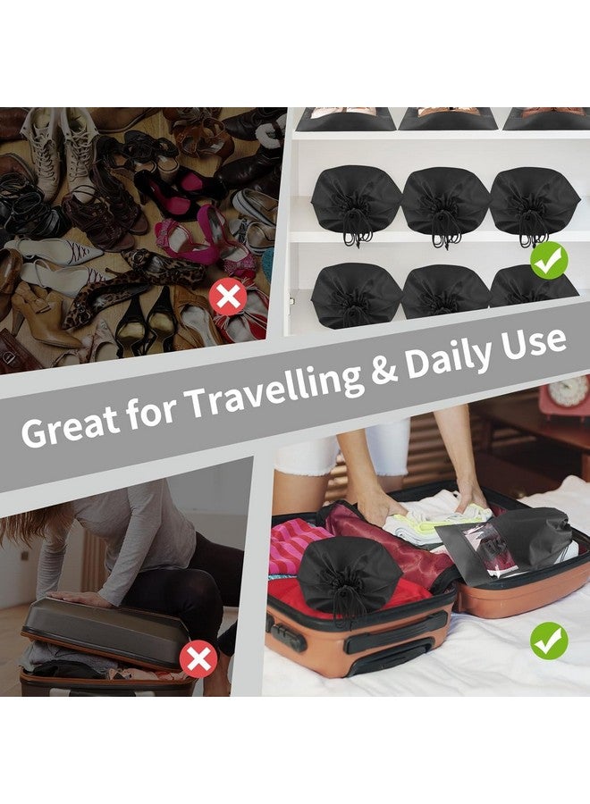 DALUCI Shoe Bags for Travel & Storage - Reusable Shoe Cover Organizer Pouches for Men & Women | Lightweight Travel Shoe Bags for Packing, Closet & Gym - Travel Essentials (Pack of 12) - Image 4