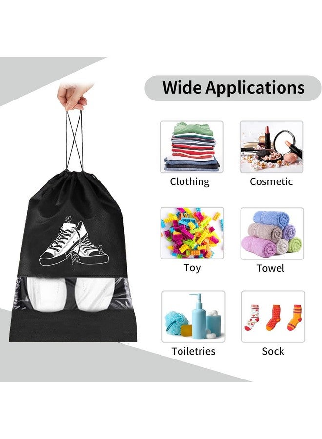 DALUCI Shoe Bags for Travel & Storage - Reusable Shoe Cover Organizer Pouches for Men & Women | Lightweight Travel Shoe Bags for Packing, Closet & Gym - Travel Essentials (Pack of 12) - Image 5