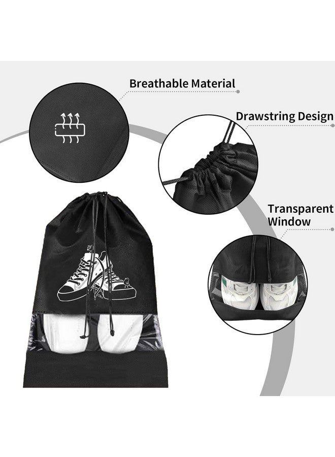 DALUCI Shoe Bags for Travel & Storage - Reusable Shoe Cover Organizer Pouches for Men & Women | Lightweight Travel Shoe Bags for Packing, Closet & Gym - Travel Essentials (Pack of 12) - Image 2