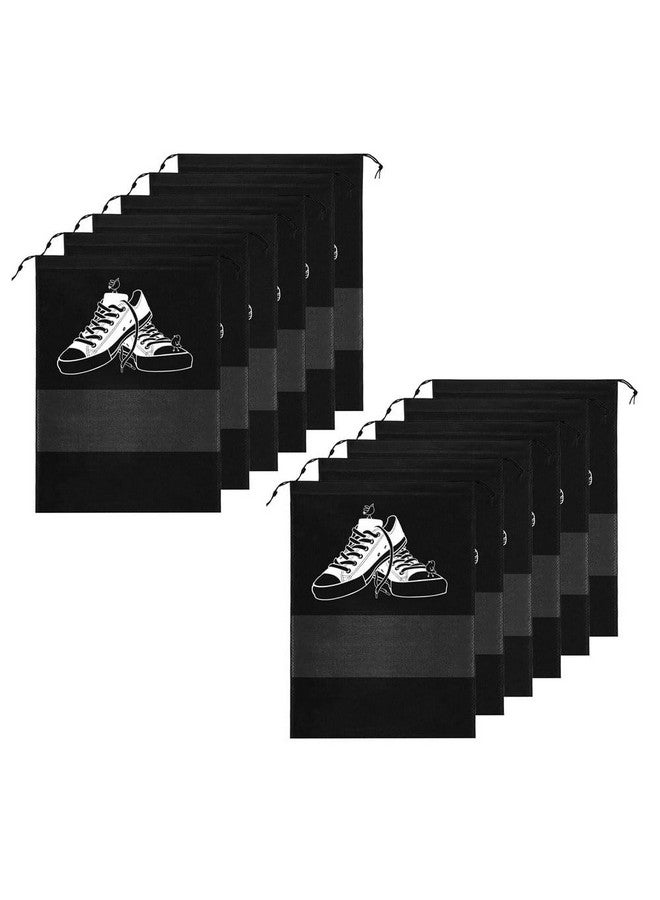 DALUCI Shoe Bags for Travel & Storage - Reusable Shoe Cover Organizer Pouches for Men & Women | Lightweight Travel Shoe Bags for Packing, Closet & Gym - Travel Essentials (Pack of 12) - Image 1