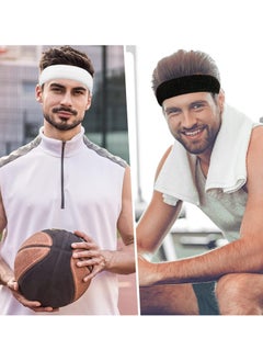 Sweatbands Sports Headband for Men & Women - Moisture Wicking Athletic Cotton Terry Cloth Sweatband for Tennis, Basketball, Running, Gym, Working Out - pzsku/ZABA3F40C613013837FD8Z/45/_/1730087327/5d997718-7a5b-4623-ae06-29d10a4ce2a1