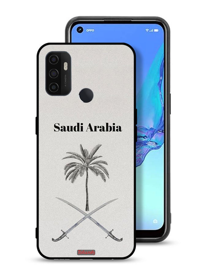 Tolwak Oppo A53 4G Protective Case Cover Kingdom Of Saudi Arabia Sign Art - Image 1