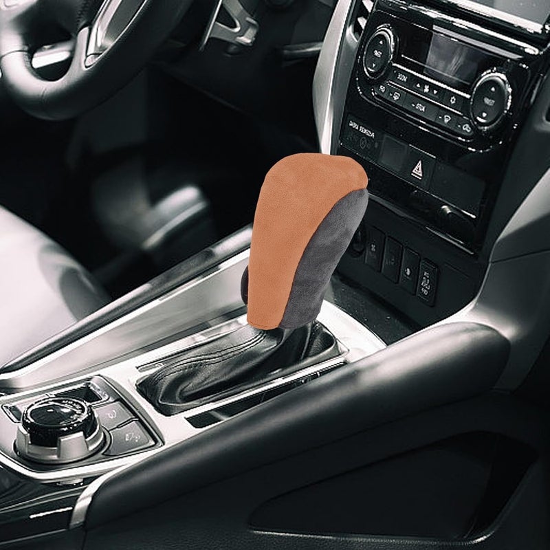 Shift Knob | Manual Gear Shift Lever Sleeve for Shift Knob Protection,Automotive Interior Decorations, Shift Knob Decor, Protector Boot for SUV, Car - Image 3