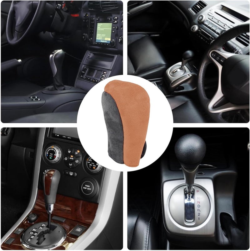 Shift Knob | Manual Gear Shift Lever Sleeve for Shift Knob Protection,Automotive Interior Decorations, Shift Knob Decor, Protector Boot for SUV, Car - Image 4