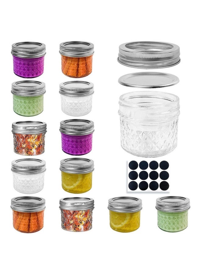McDou Mini Mason Jars 100ml with Lids,Small Glass Jars for Food Storage, Jam,Jelly,Spice,Candle,Honey,DIY Decor - Image 1