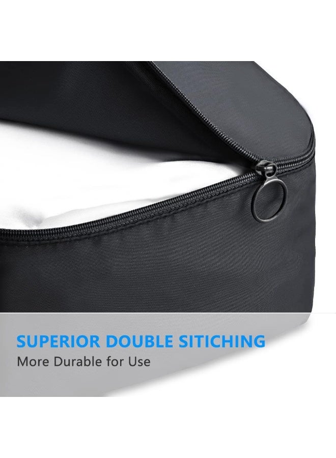 Packing Cubes for Travel – Black 7 PCS Travel Organizer Bags Set with Shoe Organizer, Toiletry Bag & Laundry Bag – Luggage Storage Pouches & Travel Essentials Organizer - Image 4