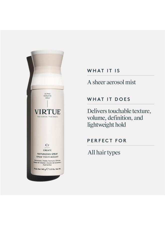 VIRTUE بخاخ تكثيف، خالي من الكبريتات، يزيد الحجم، يضيف لمعان، يضيف قوام، آمن للألوان، 5 أونصات - Image 2