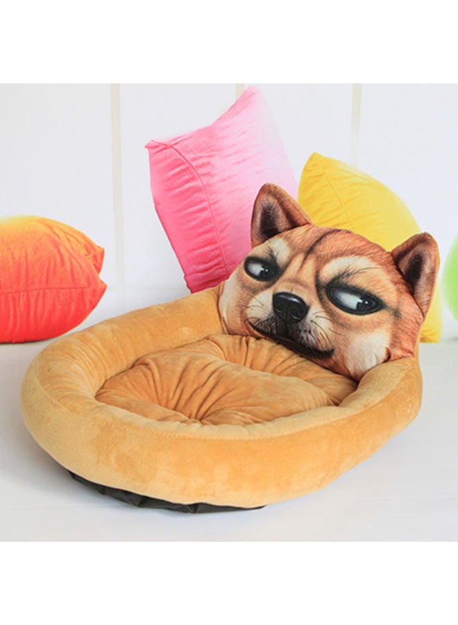 NIBEMINENT Warm Cushion Pet Kennel Brown - Image 2