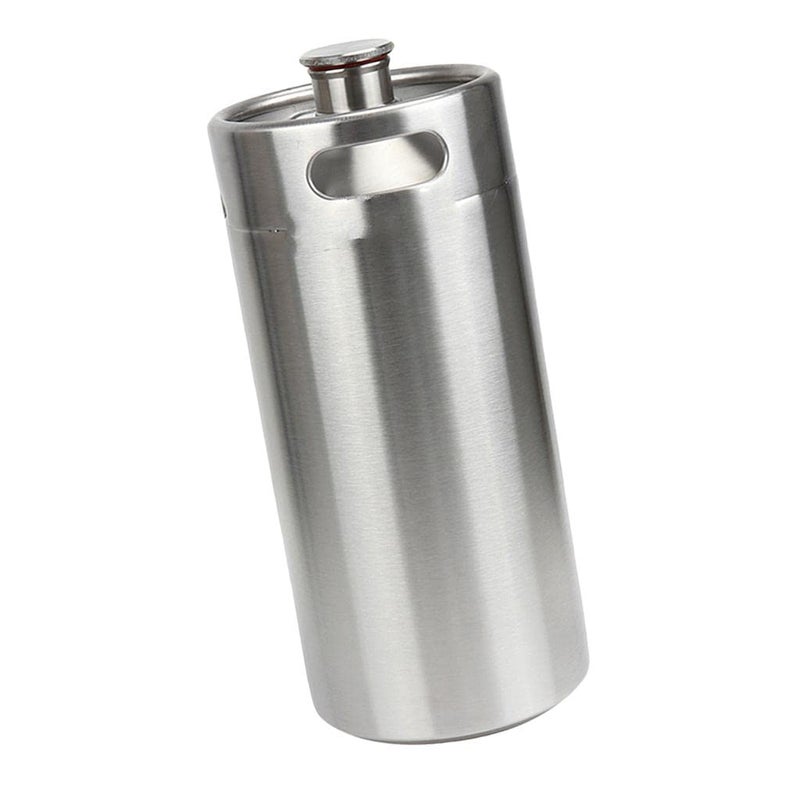 Keg Growler Mini Stainless Steel Beer Growler Wine Bottle Home Brewing 5L  - Image 5