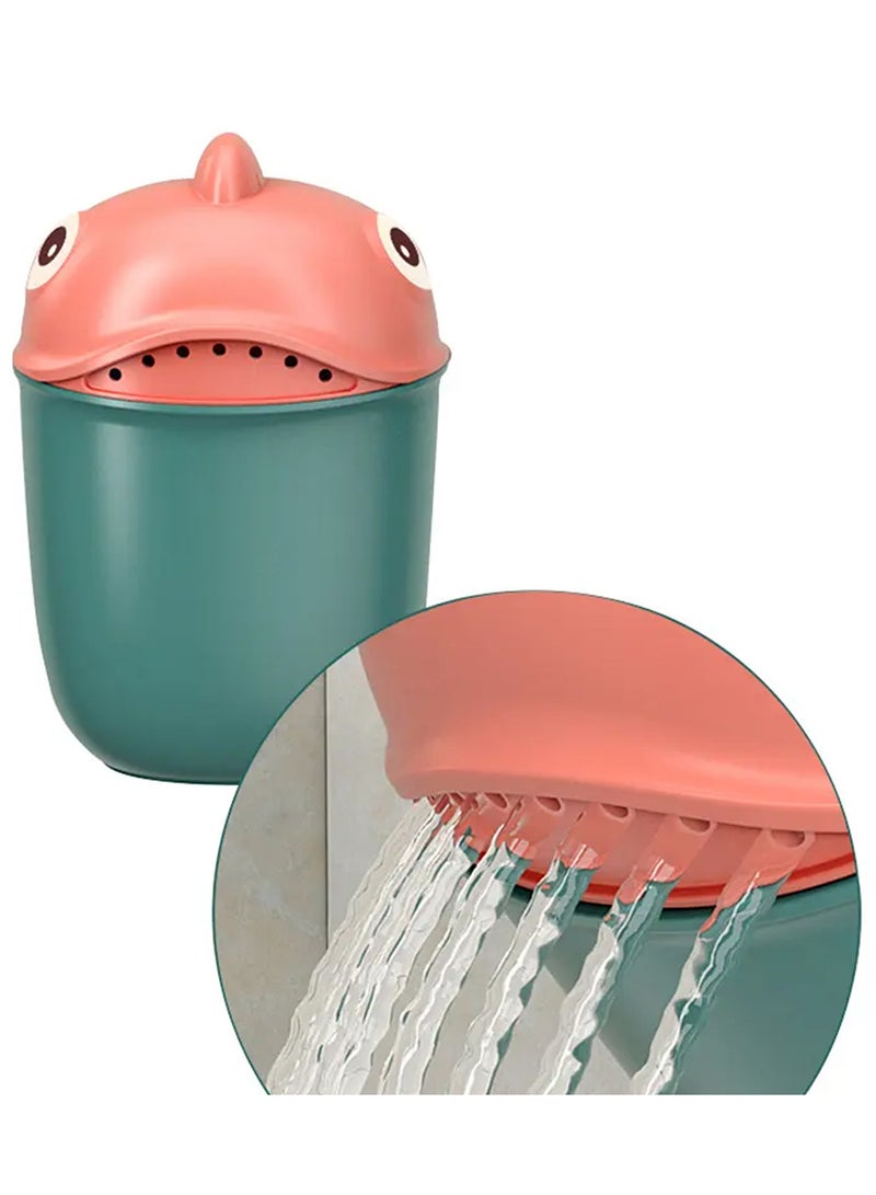 Eazy Kids كوب استحمام وشطف شامبو بيبي هيد - أخضر، 500 مل - Image 2