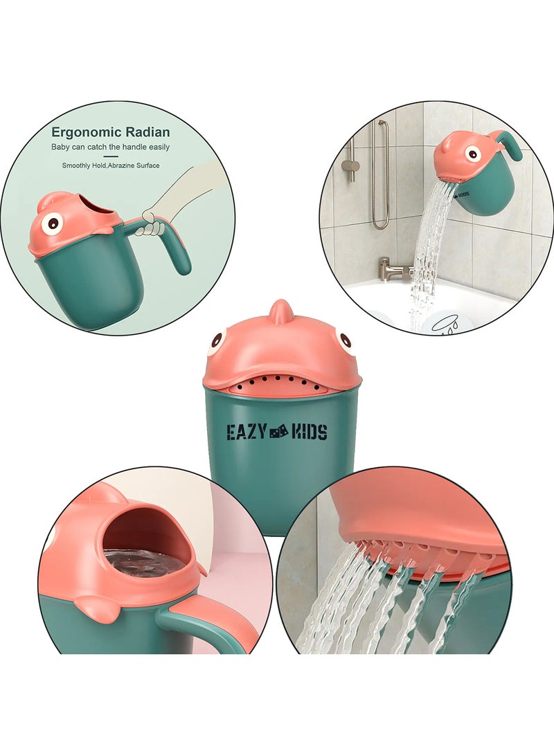 Eazy Kids كوب استحمام وشطف شامبو بيبي هيد - أخضر، 500 مل - Image 4